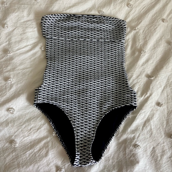 Onia Other - White and many blue onia swimsuit